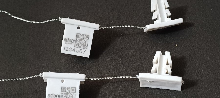 Plastic 4 Lock Seals with attached wire (DL-PP) jhas industries