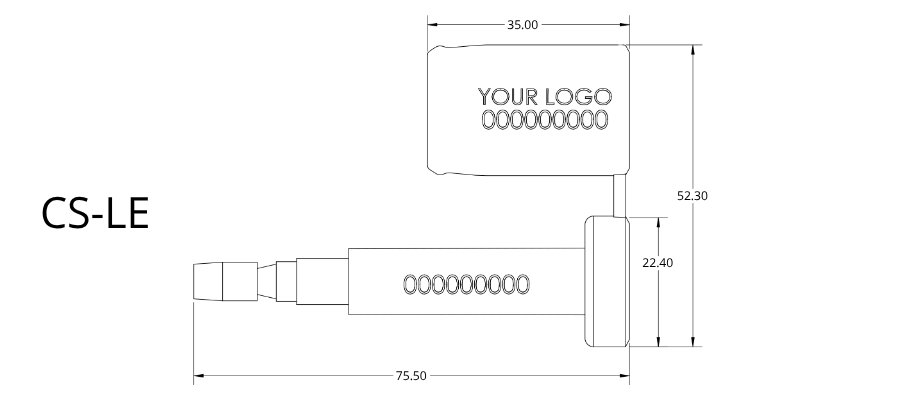 Jhas Industries - ABS Bolt Container Seals ( CS-LE)