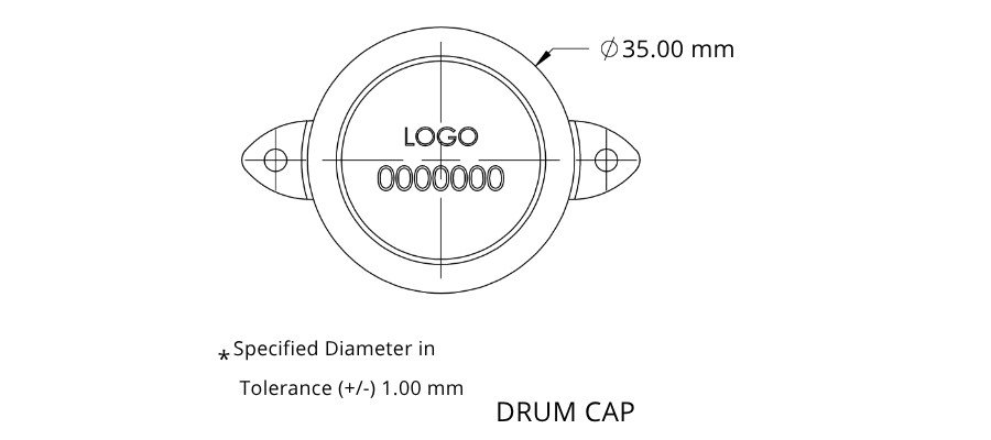 Jhas Industries - Drum Cap Seals (DC-S) Technical Drawing