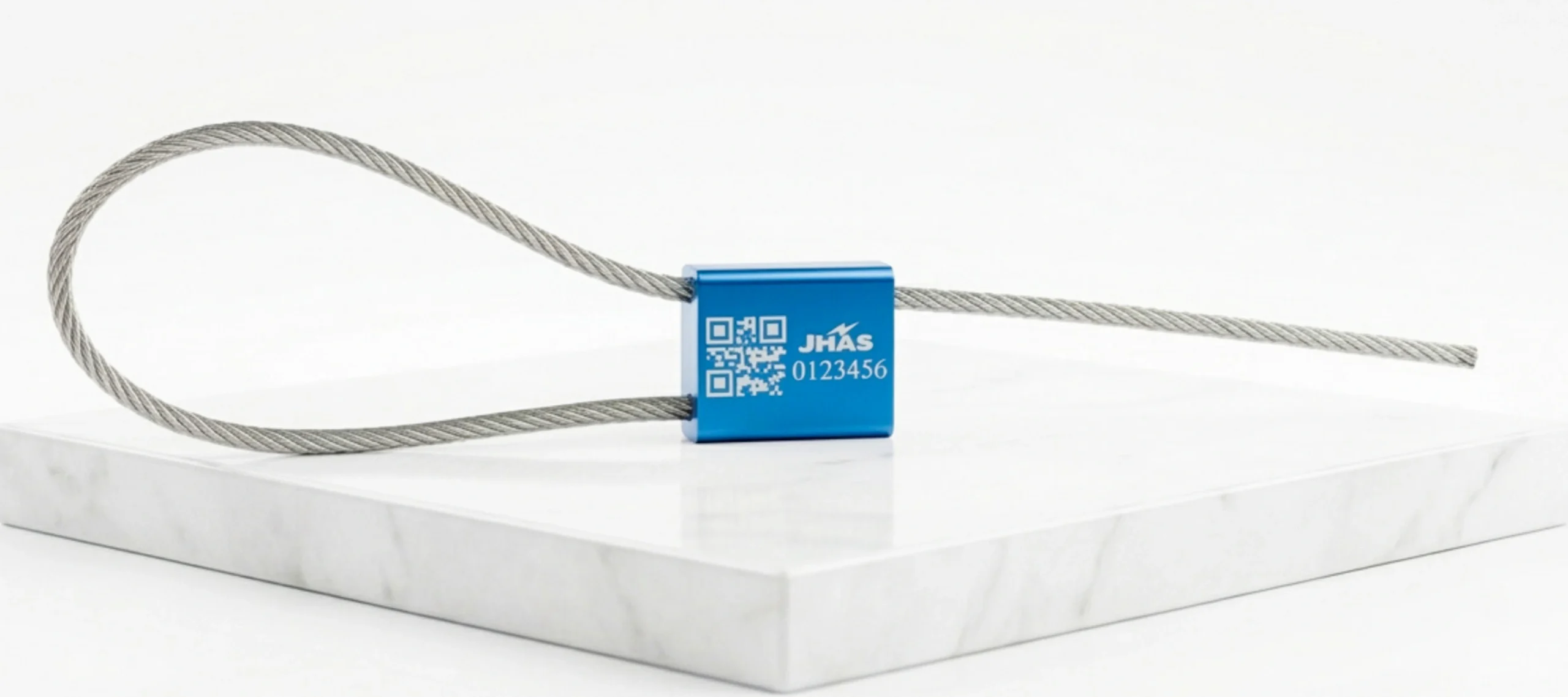 JHAS Metal Cable Lock Wire Rope Security Seal (CL-305) Aluminum