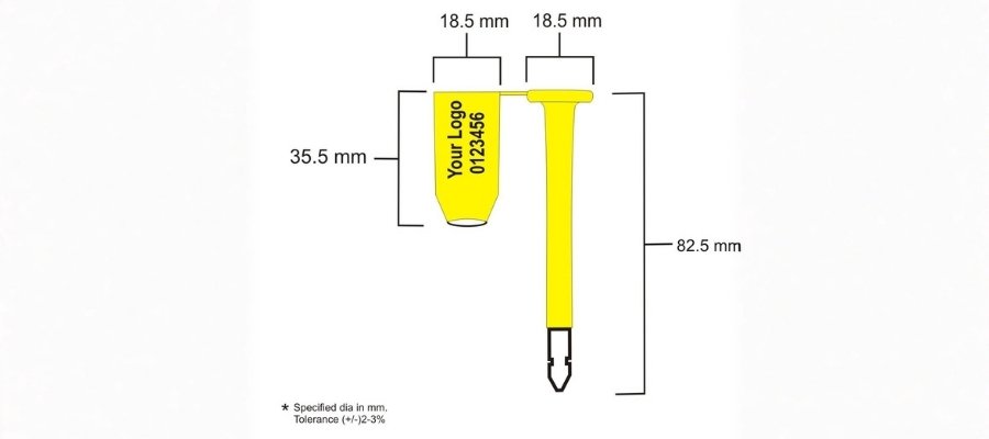 Jhas Industries - Container ANTI-SPIN Bolt Lock Seals (CS-LUR)