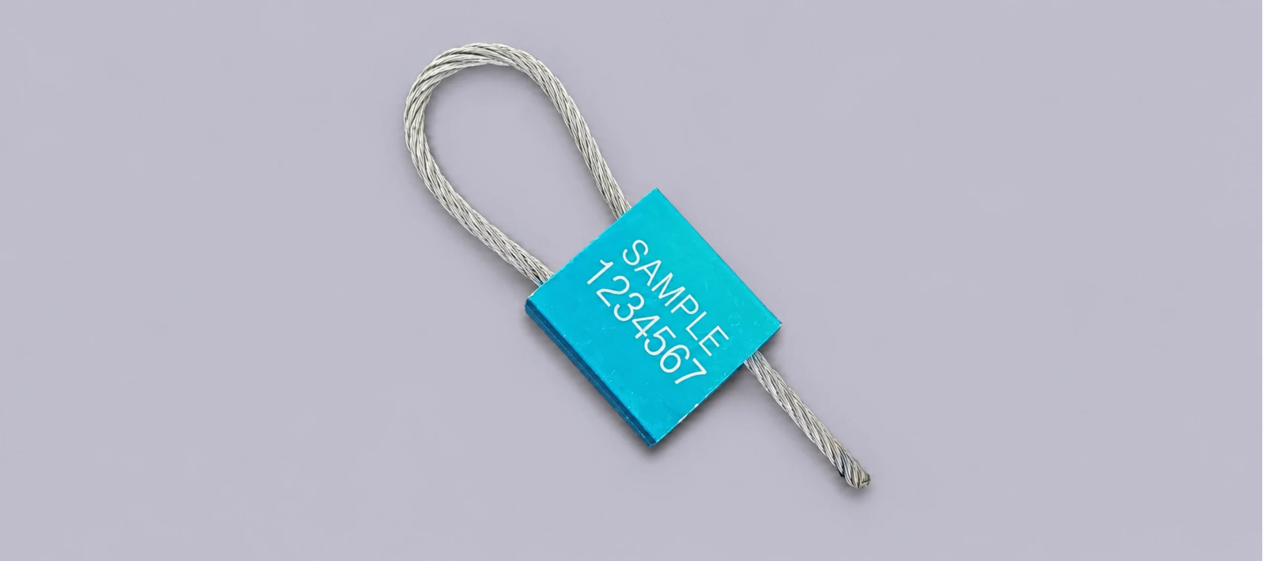 Jhas Industries - Metal Cable Lock Wire Rope Security Seal (CL-305) Aluminum