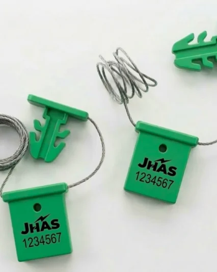 Jhas Industries - Jhas Industries - Plastic 4 Lock Seals with attached wire (DL-PPB) Big