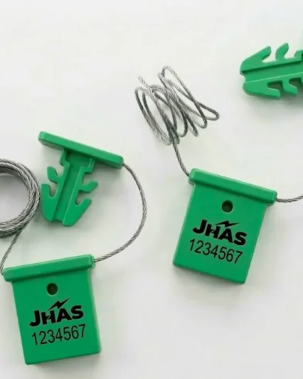 Jhas Industries - Jhas Industries - Plastic 4 Lock Seals with attached wire (DL-PPB) Big