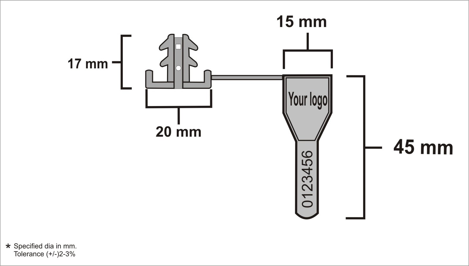 Jhas Industries - Plastic Anchor Seal (PSMPP2)