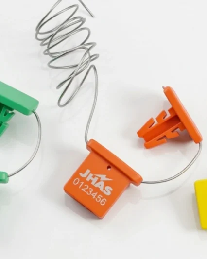 Jhas Industries - Plastic Double Lock Seals with attached wire (DL-PP)