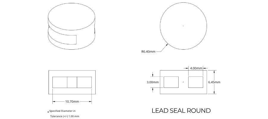 Jhas Industries LEAD SEAL ROUND (LS-R)